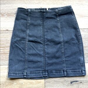 Free People Denim Mini Skirt